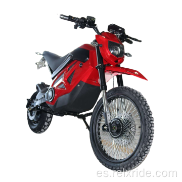 Motocicleta eléctrica todoterreno con fuerte amortiguación trasera